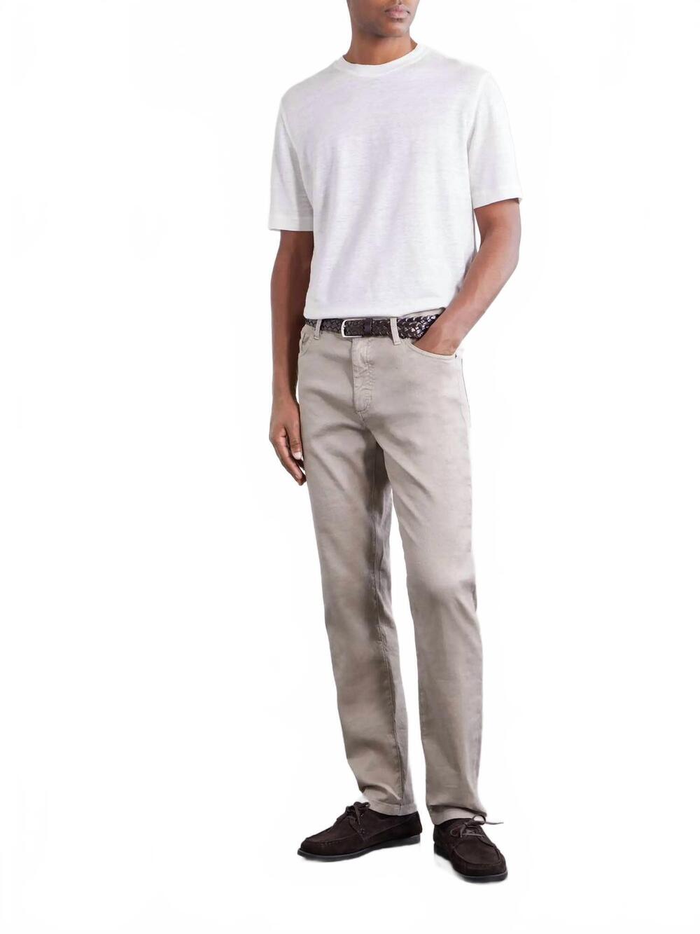 NEW ZEGNA casual pant in ivory